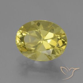 Apatite Jaune pâle naturelle ovale, 2.54 ct, VS