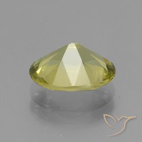 Apatite Jaune verdâtre naturelle ovale, 2.37 ct, VS