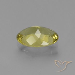 Apatite jaune naturelle coupe ovale, 1,49 ct, VS