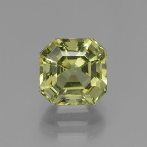 Apatite vert naturelle taille émeraude, 3,43 ct, VS