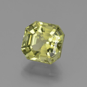 Apatite vert naturelle taille émeraude, 3,43 ct, VS