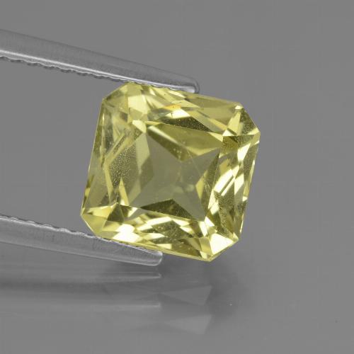Apatite jaune maïs léger naturelle taille émeraude, 2,88 ct, VS