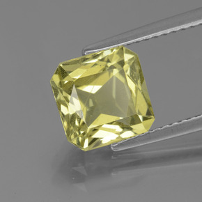 Apatite jaune maïs léger naturelle taille émeraude, 2,88 ct, VS