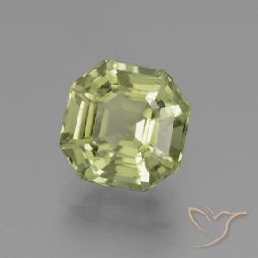 Apatite Vert clair naturelle Octogone / coupe Émeraude, 3.46 ct, VS