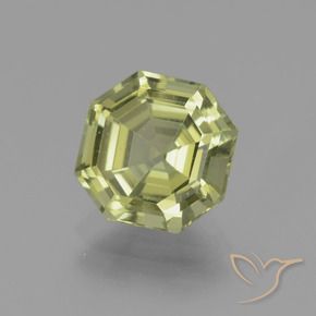Apatite Vert clair naturelle Octogone / coupe Émeraude, 3.59 ct, VVS-VS