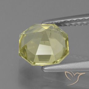 Apatite Jaune citron naturelle Octogone / coupe Émeraude, 1.63 ct, VS