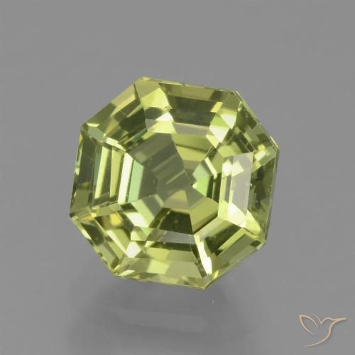 2.28ct Naturel Jaune moyen Apatite, Taille émeraude, VVS-VS