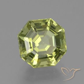 Apatite Jaune moyen naturelle Octogone / coupe Émeraude, 2.28 ct, VVS-VS
