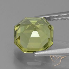 Apatite Jaune moyen naturelle Octogone / coupe Émeraude, 2.28 ct, VVS-VS