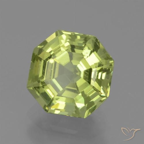 1.94ct Naturel Jaune clair Apatite, Taille émeraude, VS