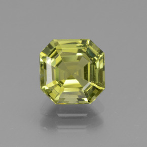 Apatite jaune naturelle taille émeraude, 2,31 ct, VVS-VS