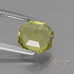 Apatite Jaune moyen naturelle Octogone / coupe Émeraude, 2.81 ct, VS