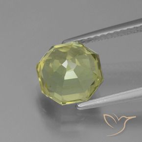 Apatite Vert jaune naturelle Octogone / coupe Émeraude, 2.81 ct, VS