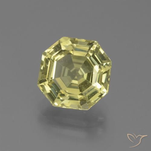 2.85ct Naturel Jaune moyen Apatite, Taille émeraude, VVS-VS