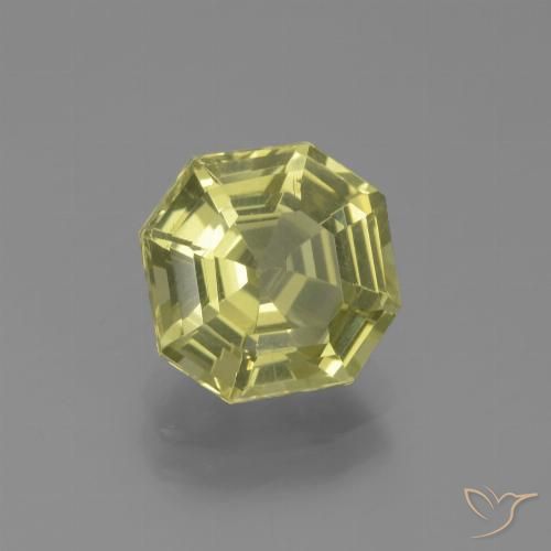 2.49ct Naturel Jaune moyen Apatite, Taille émeraude, VS