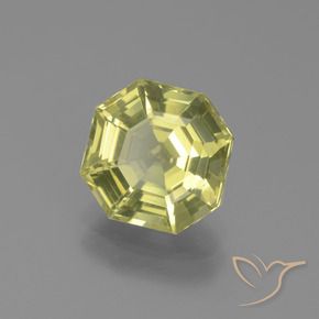 Apatite Jaune moyen naturelle Octogone / coupe Émeraude, 2.49 ct, VS