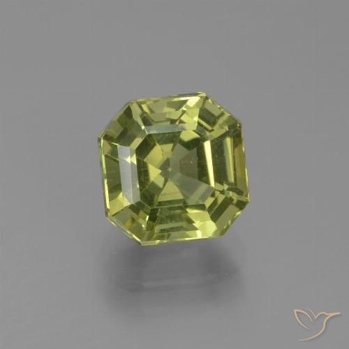 2.66ct Naturel Olive verte Apatite, Taille émeraude, VS