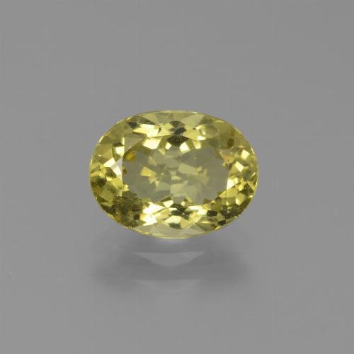 Apatite Brun vert doré naturelle Coupe ovale, 1.55 ct, VS