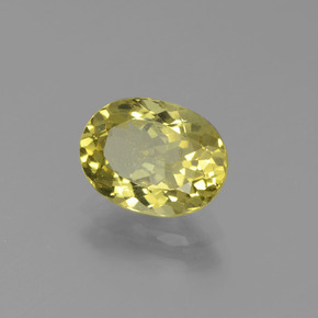 Apatite Brun vert doré naturelle Coupe ovale, 1.55 ct, VS