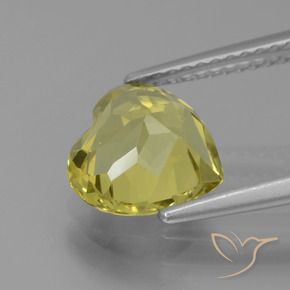 Apatite Doré terreux naturelle Cœur, 2.27 ct, VVS-VS