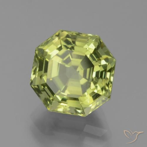 Apatite Medium Light Green naturelle Octogone / coupe Émeraude, 5.10 ct, VS