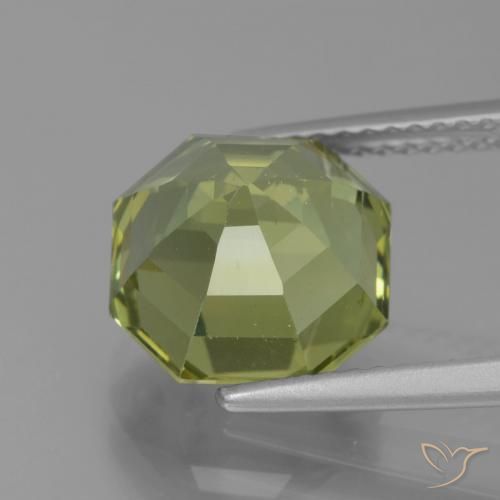Apatite Medium Light Green naturelle Octogone / coupe Émeraude, 5.10 ct, VS