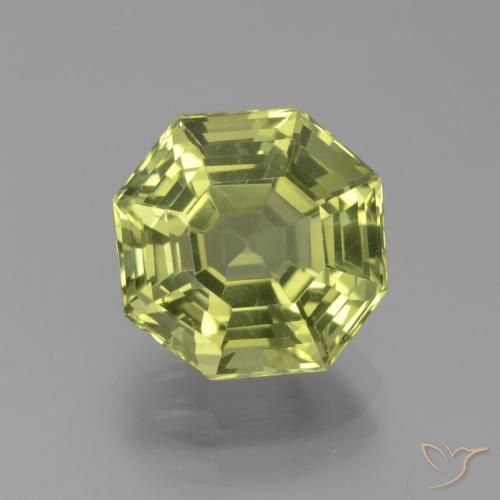 4.05ct Naturel Vert terreux léger Apatite, Taille émeraude, VVS-VS