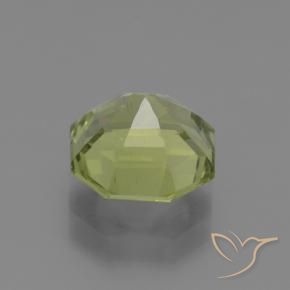 Apatite Vert jaunâtre naturelle Octogone / coupe Émeraude, 2.27 ct, VS