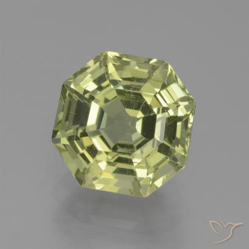 2.66ct Naturel Vert jaunâtre Apatite, Taille émeraude, VS