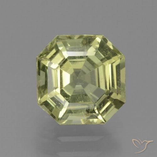 2.23ct Naturel Jaune moyen Apatite, Taille émeraude, VS