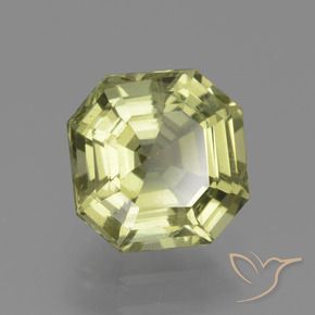 Apatite Jaune moyen naturelle Octogone / coupe Émeraude, 2.23 ct, VS