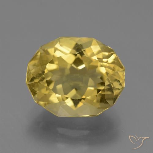 5.24ct Naturel Jaune clair Apatite, ovale, VVS-VS