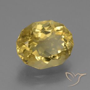 Apatite Jaune clair naturelle ovale, 5.24 ct, VVS-VS