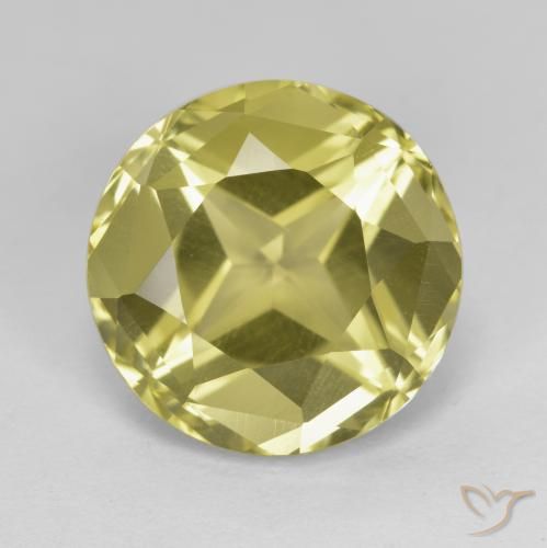 6.71ct Naturel Jaune pâle Apatite, Tour, VVS-VS
