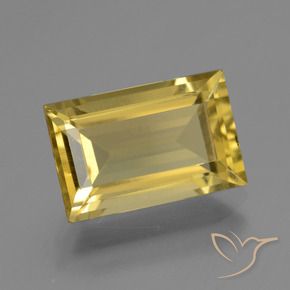 Apatite Jaune doré léger naturelle Baquette, 4.58 ct, VS