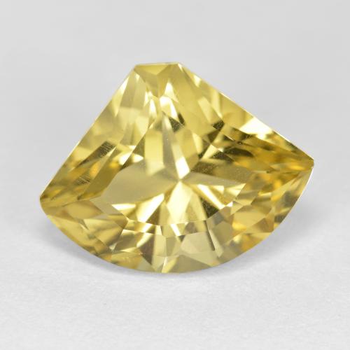 Apatite Jaune moutarde naturelle Forme fantaisie, 5.84 ct, VVS-VS