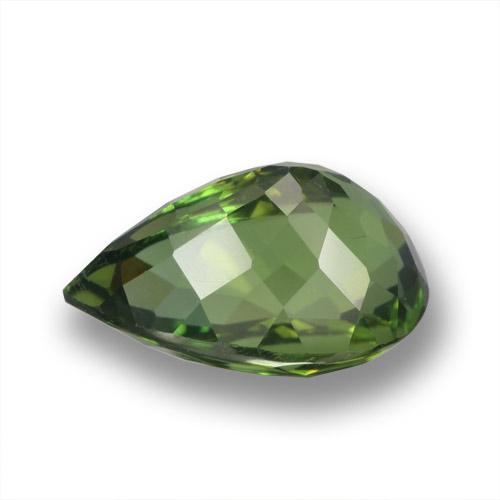 Apatite vert naturelle en forme de poire, 3,02 ct, VVS-VS