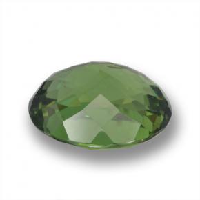 Apatite vert naturelle coupe ovale, 3,43 ct, VVS-VS