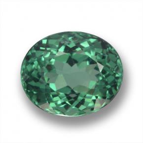 Apatite Vert naturelle Coupe ovale, 2.16 ct, VS-SI