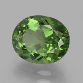 Apatite vert naturelle coupe ovale, 2,62 ct, VS-SI