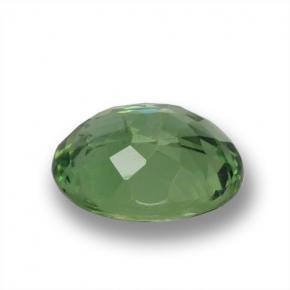 Apatite vert naturelle coupe ovale, 1,38 ct, VS-SI