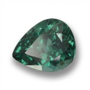 Apatite vert naturelle en forme de poire, 1,17 ct, VS