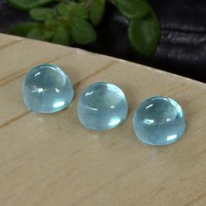 Achetez naturel 0,66ct bleue apatite gems, coupe roude, en provenance madagascar chez gemselect. en stock, livraison internationale!