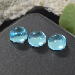 Achetez naturel 2,28ct bleue apatite gems, coupe roude, en provenance madagascar chez gemselect. en stock, livraison internationale!