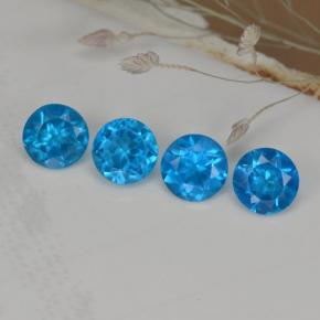 Achetez naturel 1,00ct bleue apatite gems, coupe roude, en provenance madagascar chez gemselect. en stock, livraison internationale!