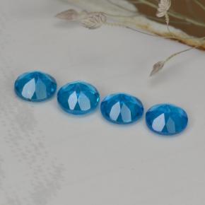 Achetez naturel 1,00ct bleue apatite gems, coupe roude, en provenance madagascar chez gemselect. en stock, livraison internationale!