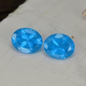 Achetez naturel 0.80ct Bleu bébé profond Apatite gems, Coupe ovale, En provenance Madagascar chez GemSelect. En stock, livraison internationale!