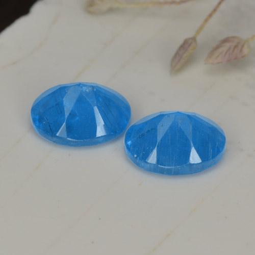 Achetez naturel 0,75ct bleue apatite gems, coupe ovale, en provenance madagascar chez gemselect. en stock, livraison internationale!