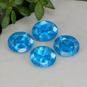 Achetez naturel 1.61ct Bleu Apatite gems, Coupe ovale, En provenance Madagascar chez GemSelect. En stock, livraison internationale!