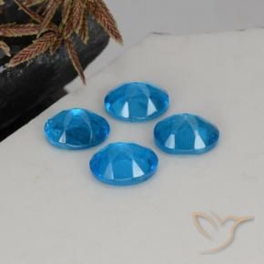 Achetez naturel 1.61ct Bleu Apatite gems, Coupe ovale, En provenance Madagascar chez GemSelect. En stock, livraison internationale!